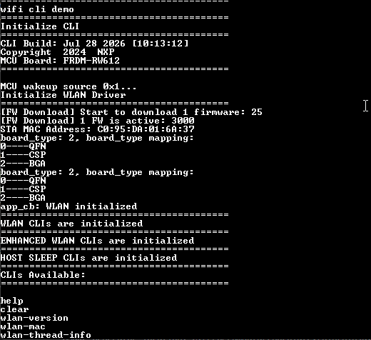 Getting Started with FRDM-RW612 Image 1.4