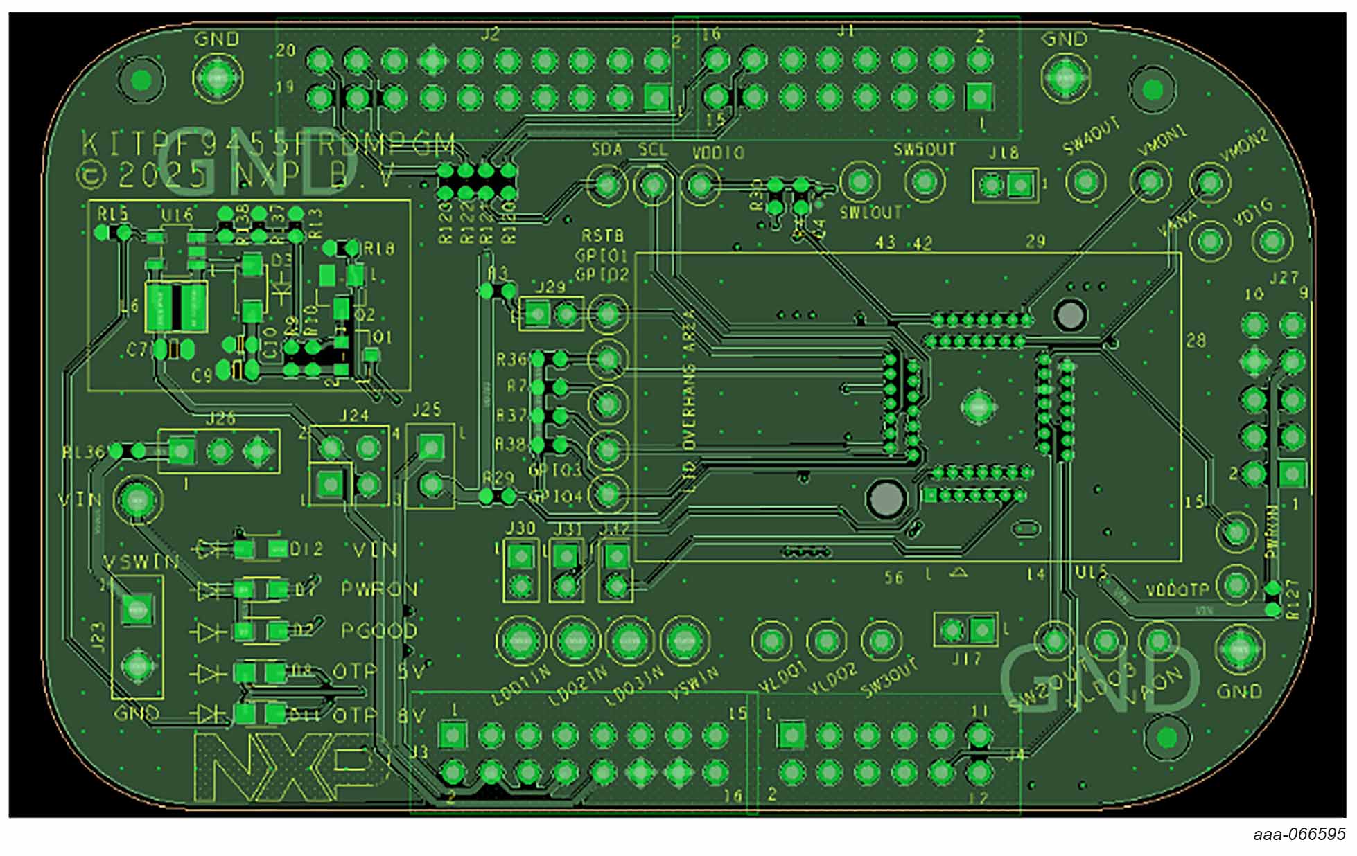 Figure 2. KITPF9455FRDMPGM: Location of Key Components.