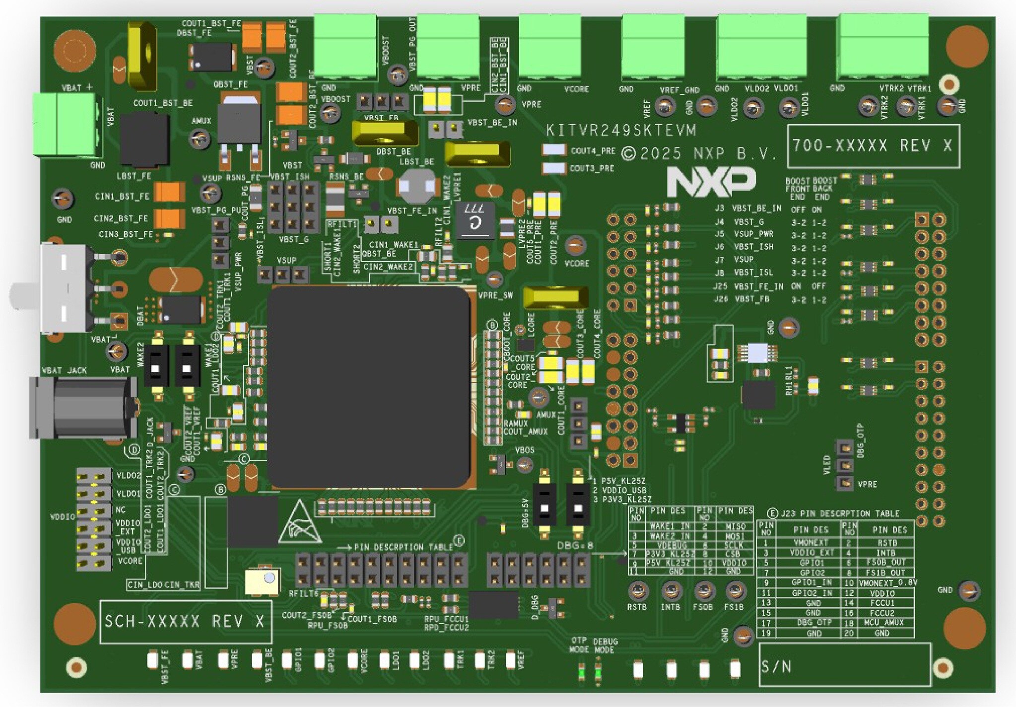 Figure 3. Default Jumper Configuration on KITVR249SKTEVM