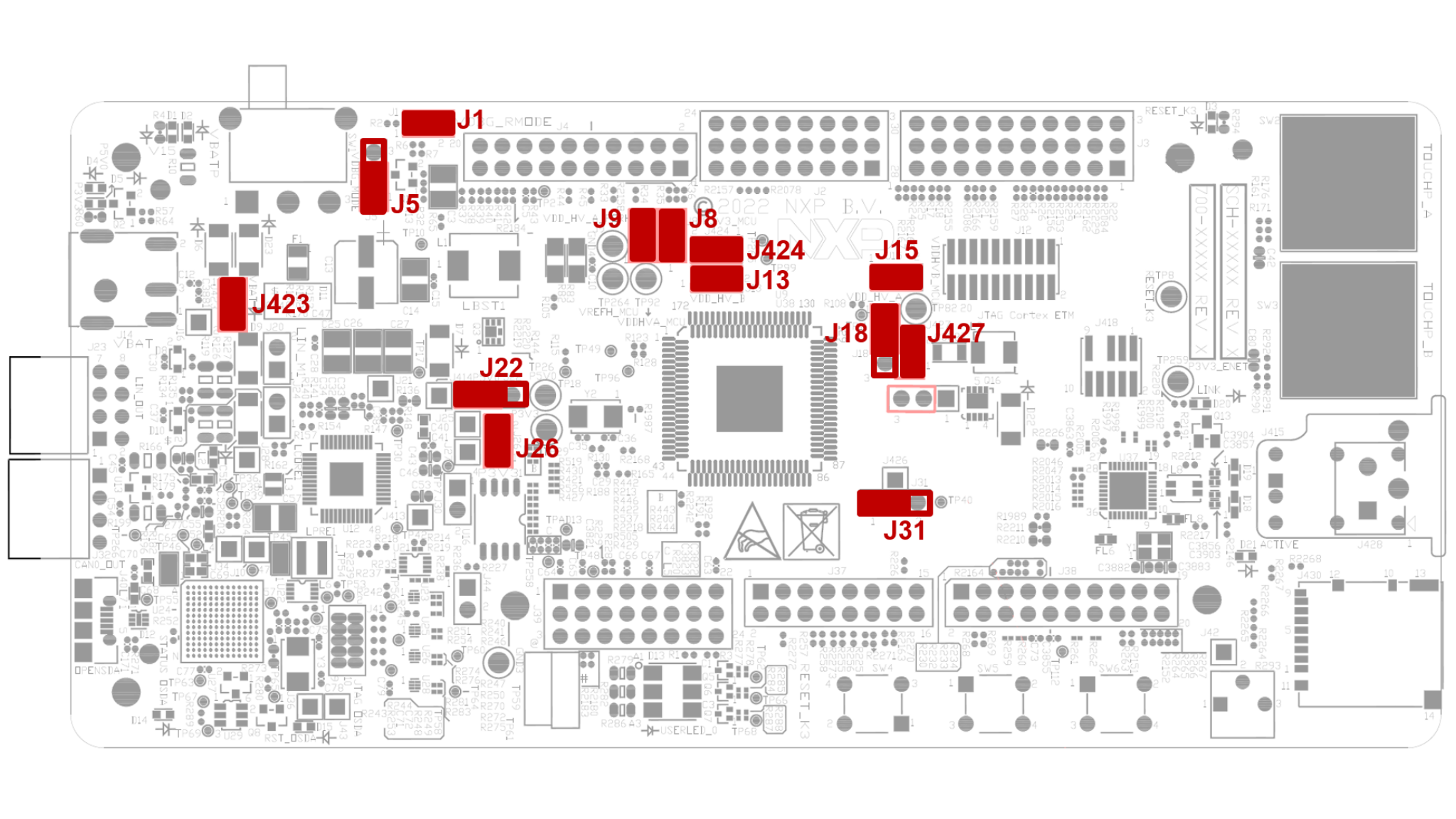 Figure 21. Default Jumpers