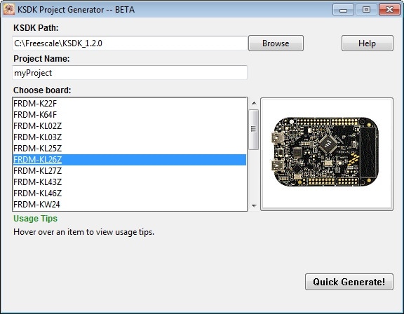 KSDK-PROJECT-GENERATOR-KL26Z