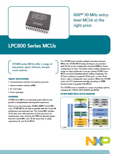 LPC800系列MCU