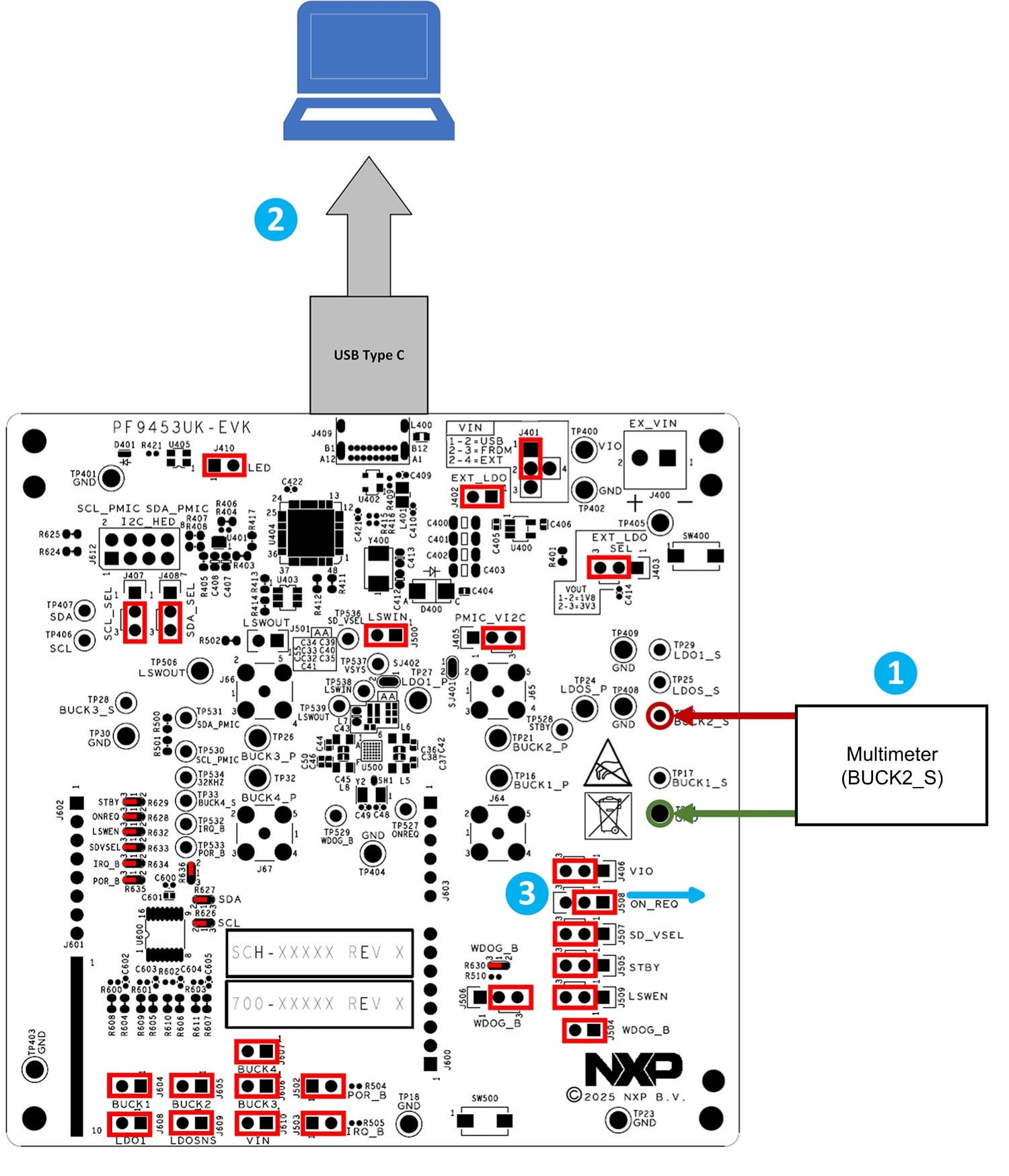 Figure 4. PF9453 EVB Test Set Up
