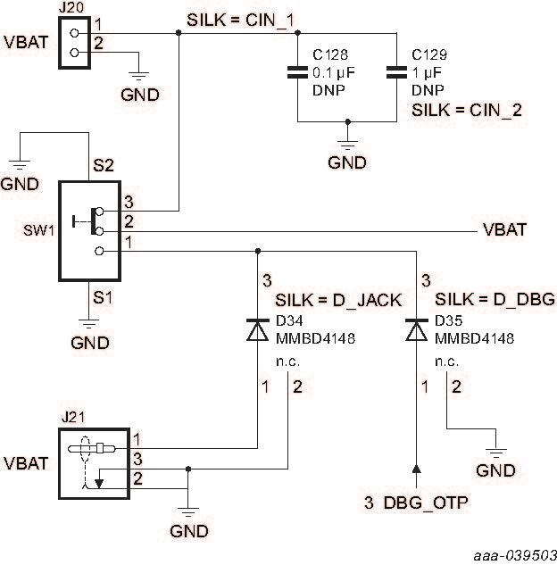 Figure 2. VBAT Connectors Schematic