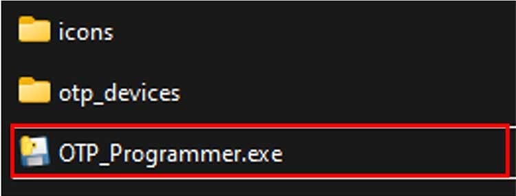 Figure 3. OTP_Programmer.exe