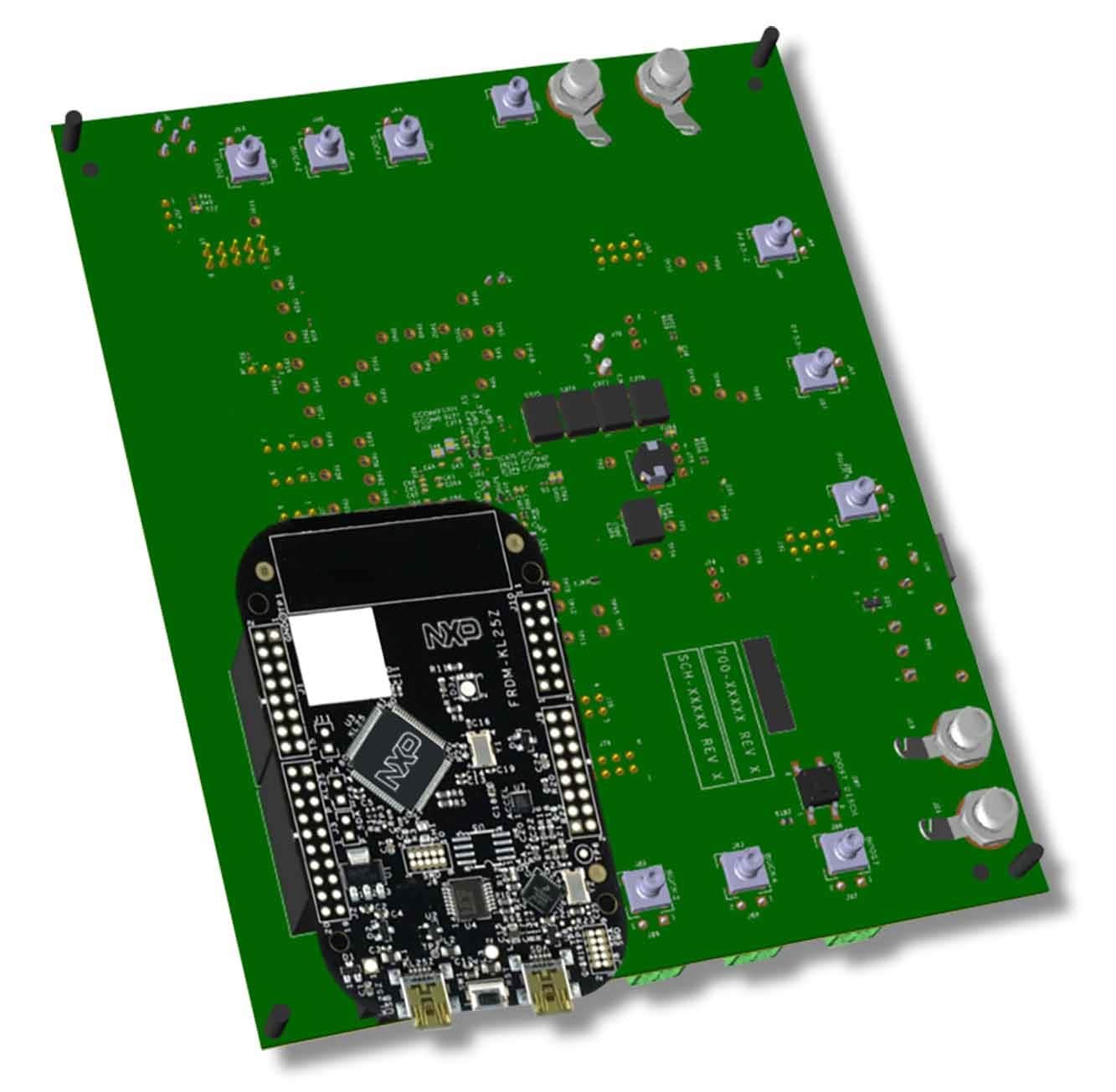 Figure 2. KL25Z Assembly on FS04 Evaluation Board