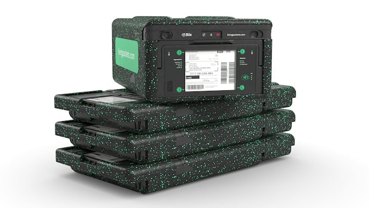 LivingPackets提供的THE BOX解决方案。全新的智能运输包裹解决方案。