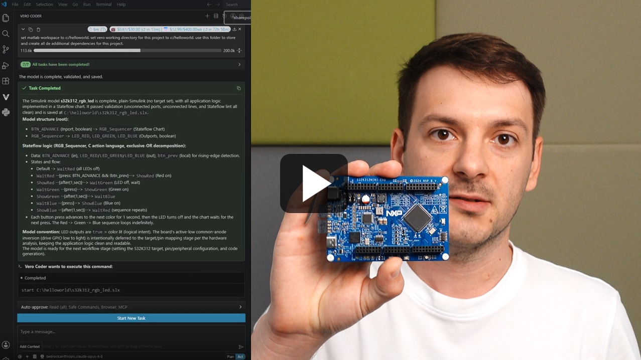 From Simulink to NXP Hardware in 5 Prompts using AI Image