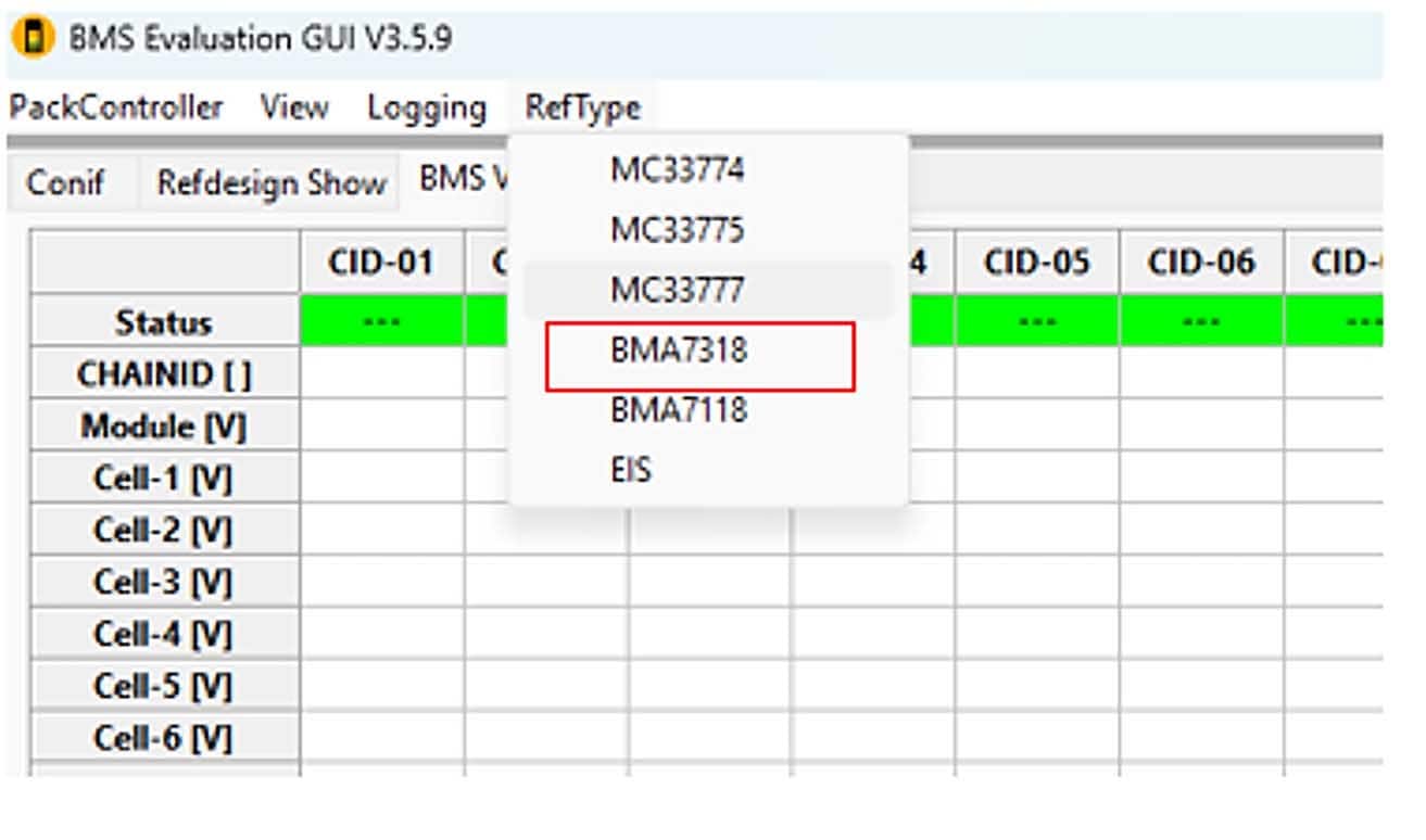 GS-EVBMA7518S48V-IMG6 - Install the Tool - AFE Selection