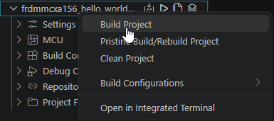 MCUX VS Code: Build and Flash - Step 9