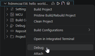 MCUX VS Code: Build and Flash - Step 11