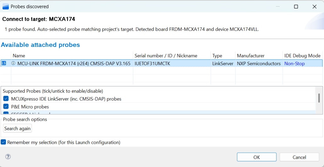 Build and flash application using MCUXpresso IDE - step 9