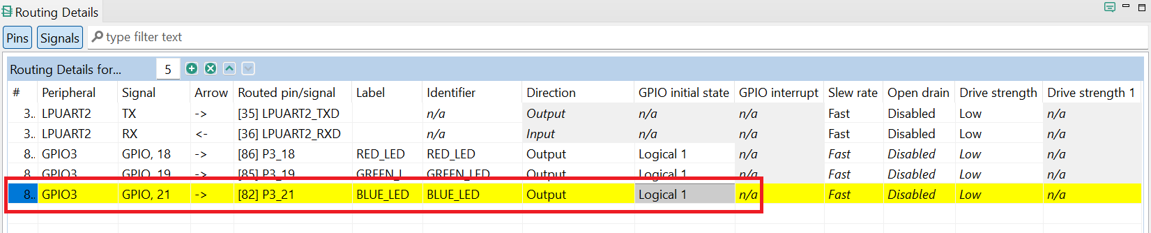 Use MCUXpresso IDE Pins Tools - step 3