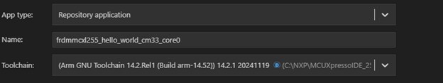 Build and Flash Application Using MCUXpresso for VS Code IDE - step 6
