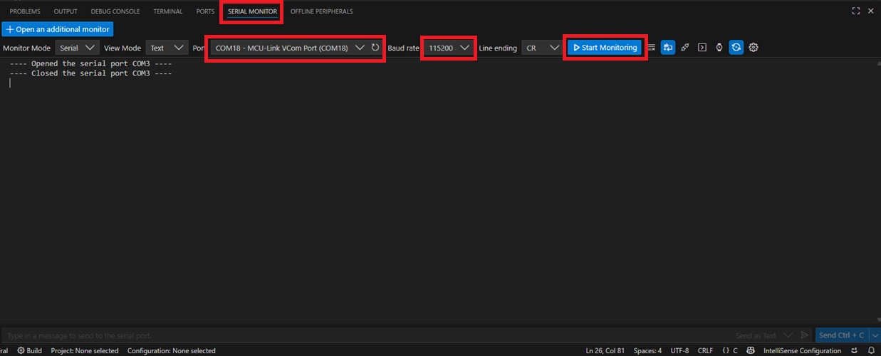 Build and flash application using MCUXpresso for VS Code IDE - step 9