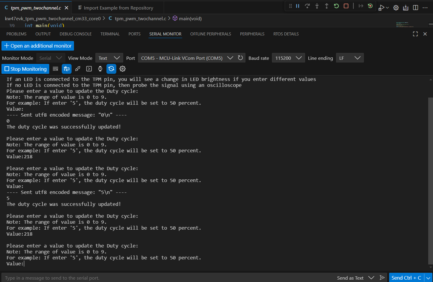 Clone an Example Project from MCUXpresso for VS Code IDE - step -6