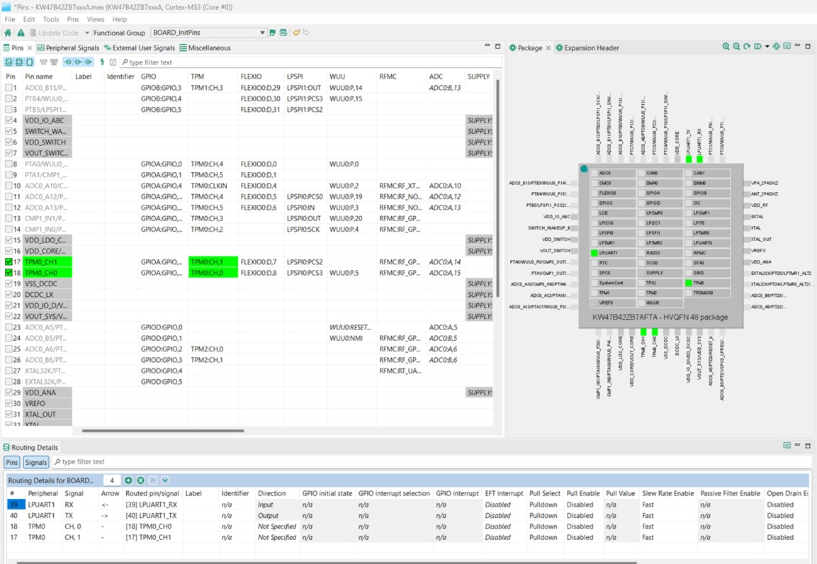 Use MCUXpresso config tools - step 5