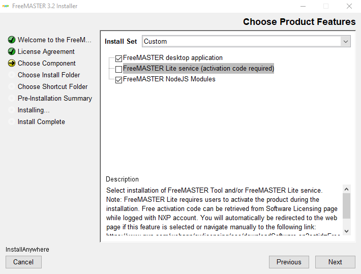 FreeMASTER Installer
