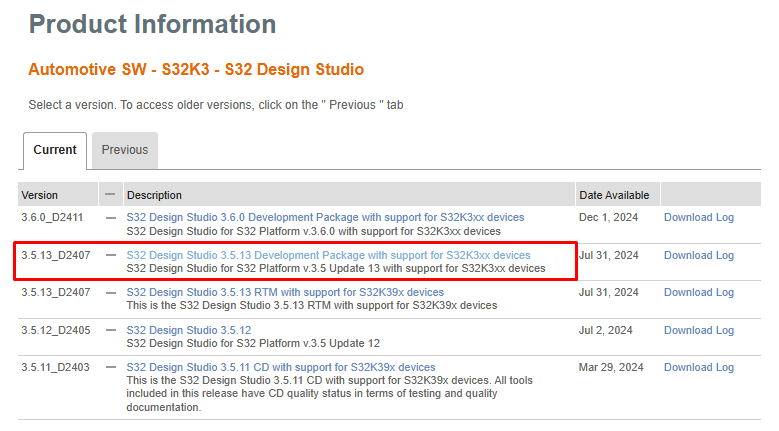 Download S32K3 Development Package 2