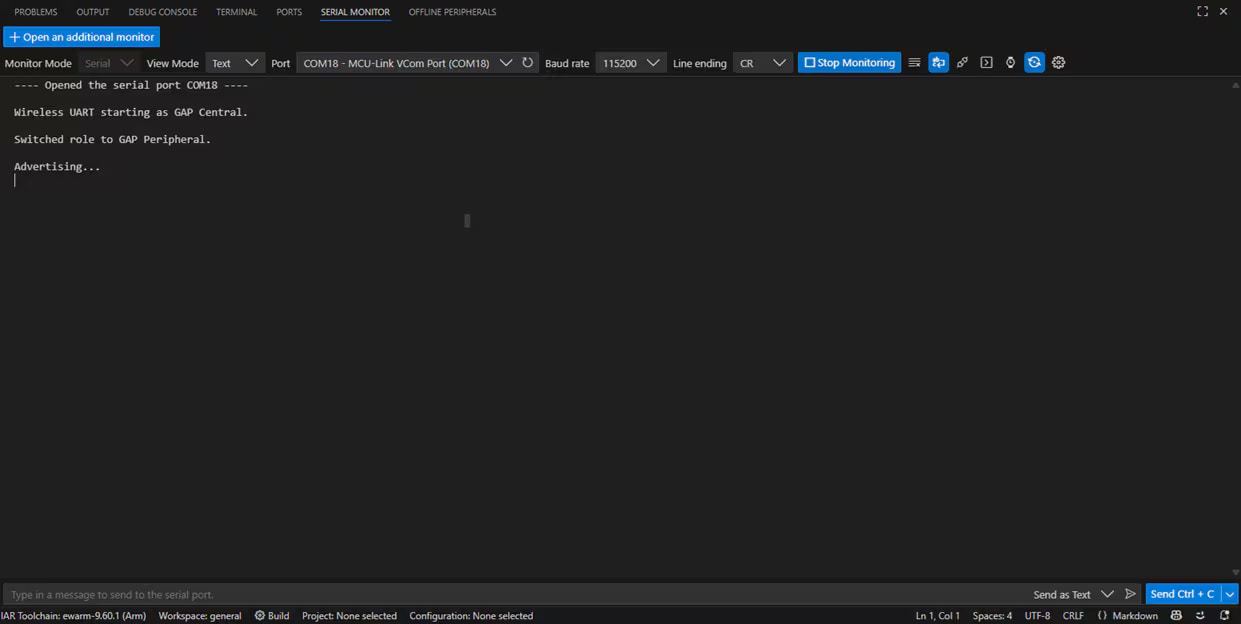 Getting Started with MCXW72-LOC - Build and Flash Application - Step 13