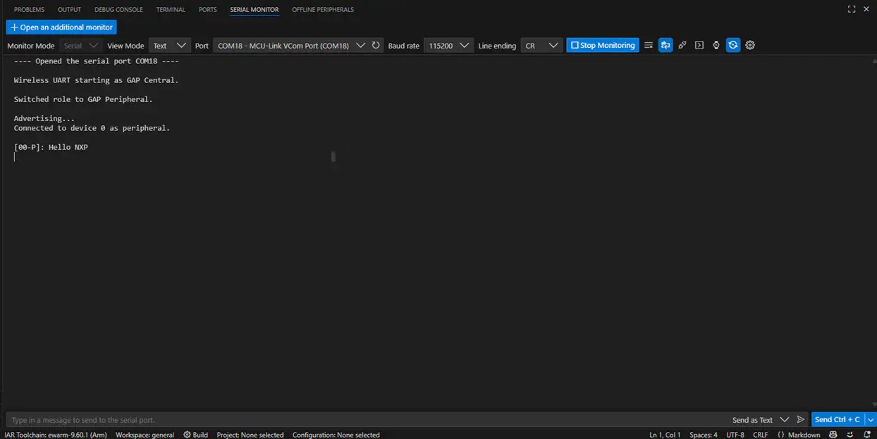 Getting Started with MCXW72-LOC - Build and Flash Application - Step 16