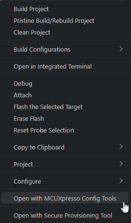 Getting Started with MCXW72-LOC - Create - Step 9