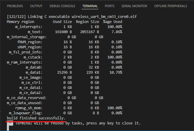 Build and flash application using MCUXpresso IDE - step 7