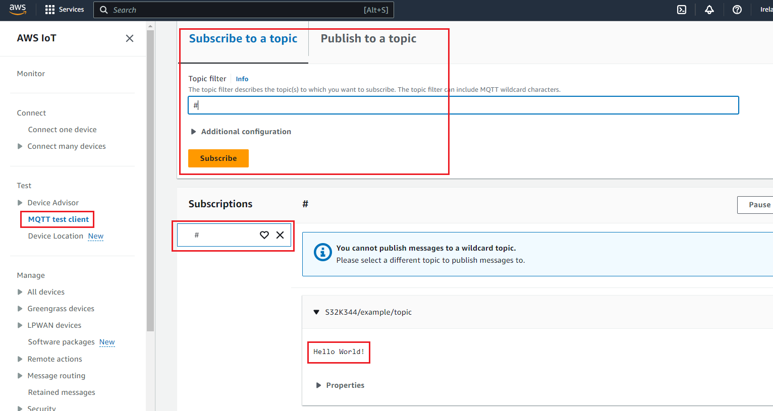 S32K3X4EVB-T172-S32K3 AWS Demo MQTT Test Client