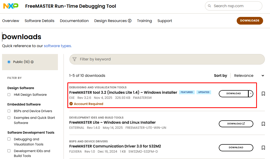 FreeMASTER app download