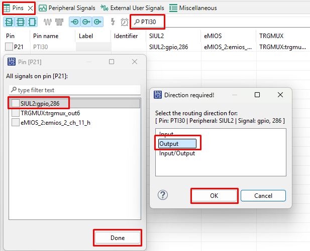 S32K389 Green LED configuration1