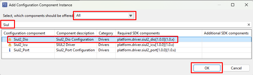 Add Siul2 Dio driver