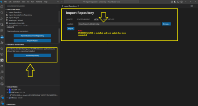 Installing VS Code extensions - step 6