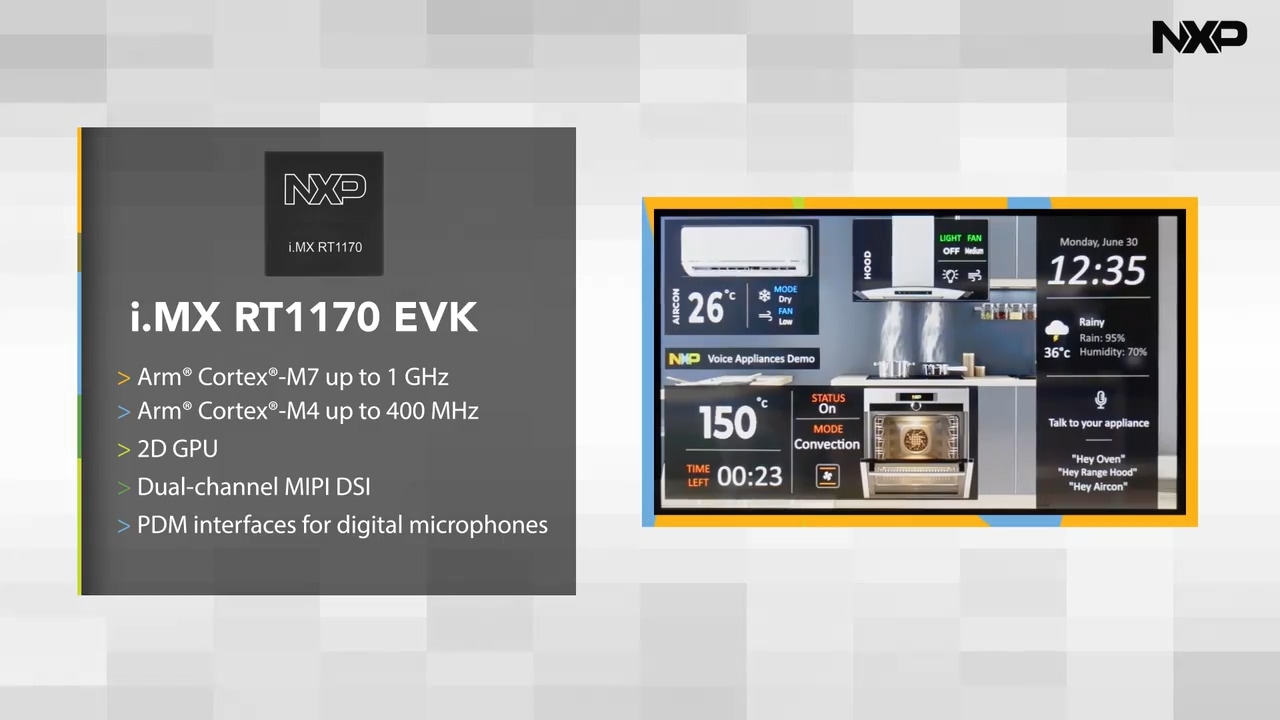 使用i.MX RT1170 EVK的智能设备演示