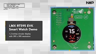 在i.MX RT595 EVK上运行的智能手表演示